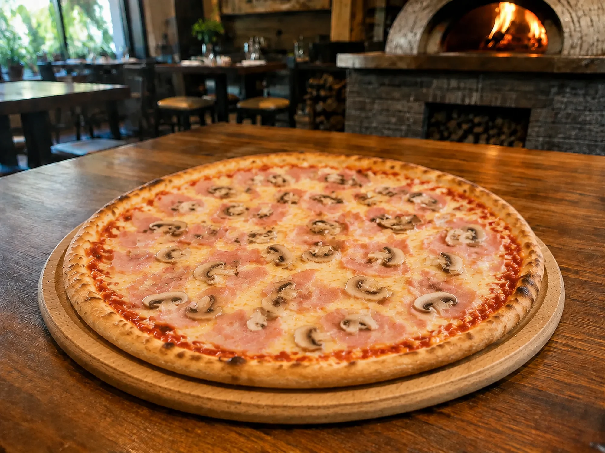 Pizza Prosciuto Funghi - Standard 32 cm