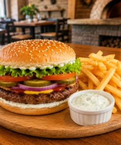 Alternative view of Hamburger de vită