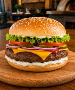 Cheeseburger de vită