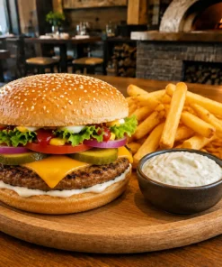 Alternative view of Cheeseburger de vită